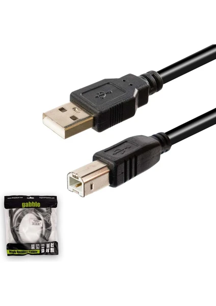 GAB-YK03 1.5metre USB Prınter Kablo Siyah