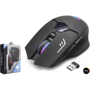Hadron G400 Bluetooth Oyuncu Mouse Type-C Port Şarjlı + LED Ekran Rgb 1600DPI Sessiz Siyah