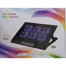 M8 DİGİTAL GÖSTERGELİ STANDLI 6 FANLI NOTEBOOK SOĞUTUCU