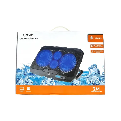 GÖSTERGELİ STANDLI 4 FANLI NOTEBOOK SOĞUTUCU S18