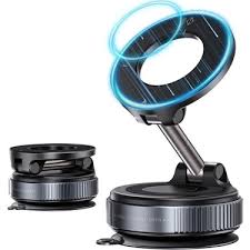 HADRON HDX8027 MagSafe Uyumlu Manyetik Vantuzlu 360° Döner Araç İçi Telefon Tutucu Metal - Siyah