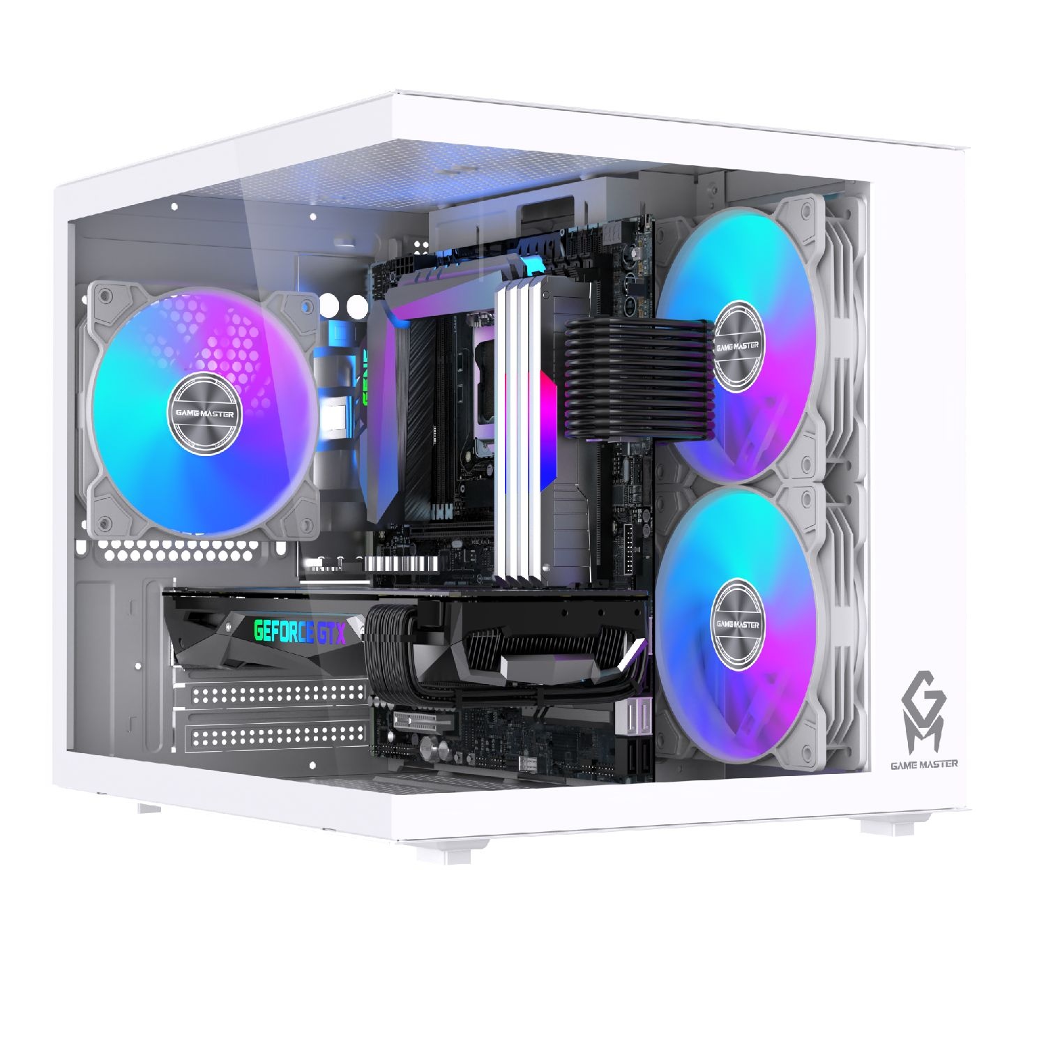 Game Master GM-X1 Beyaz m-ATX Gaming Mini Akvaryum Kasa