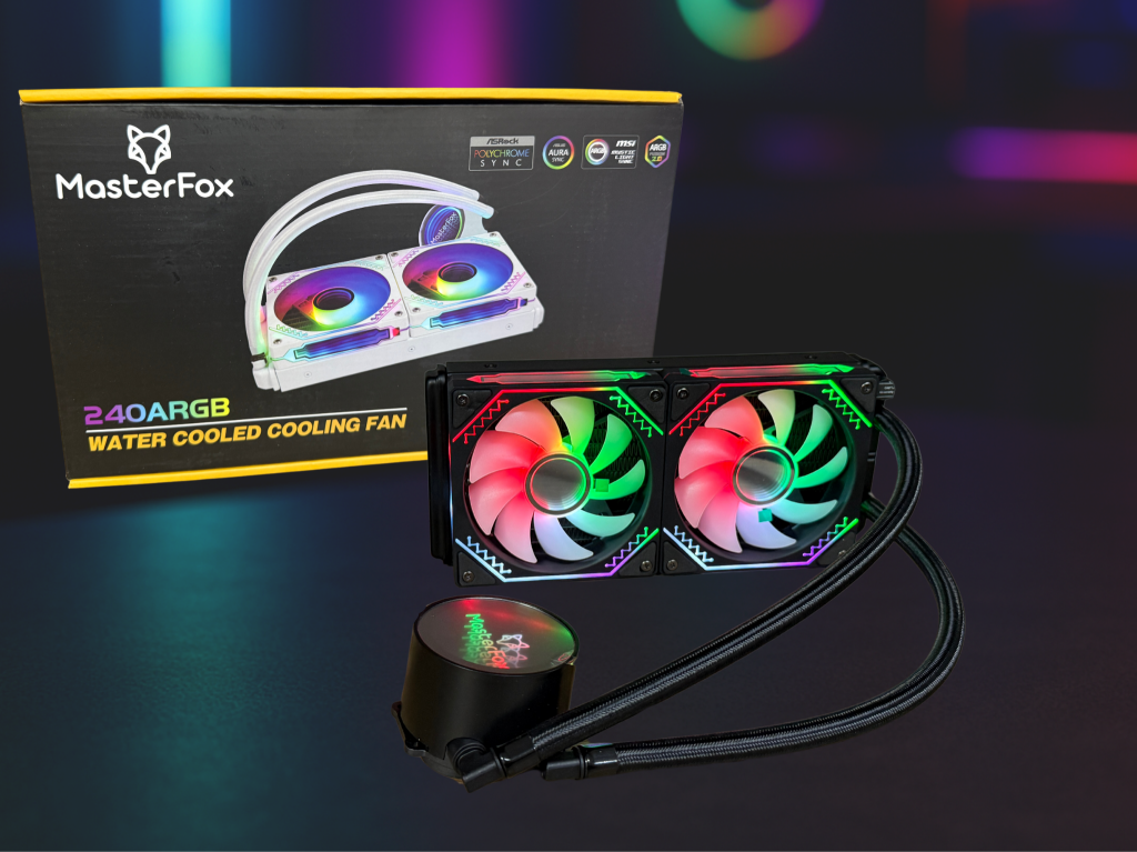 MASTERFOX 240MM SIVI SOĞUTMA SIYAH AYNALI FAN