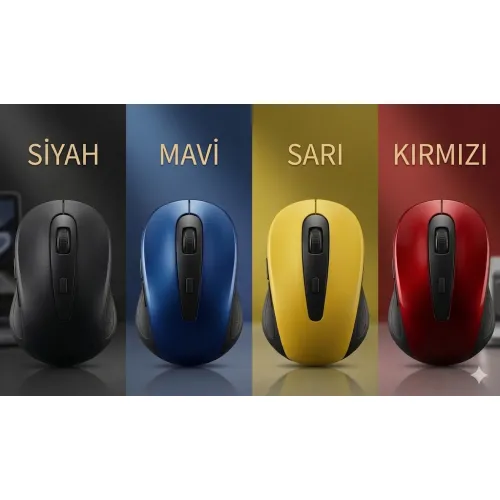 Qpart QM-04 Wireless Kablosuz Mouse 4 RENK